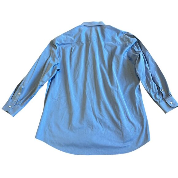 Ermenegildo Zegna Button-Down Dress Shirt Long Sleeve 100% Cotton Size 43 17 - Picture 6 of 13